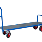 Chariot étroit charges longues, dossier fixe, 1500 x 480 mm, 250 kg