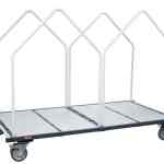 Chariot modulaire tube 4 ridelles, 1960 x 1000 mm, 400 kg - porte matelas ou cartons