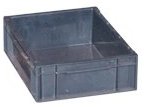 Bac plastique 400x400x120 mm, capacité 14,4 L