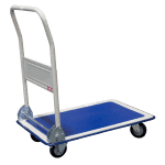 Chariot dossier repliable plateau tôle antidérapant 150 kg