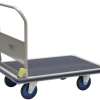 Chariot dossier repliable Prestar® plateau tôle antidérapant sans frein 500 kg