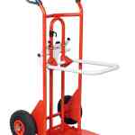 Diable porte-bacs poignées à garde roues PN 250/70 kg