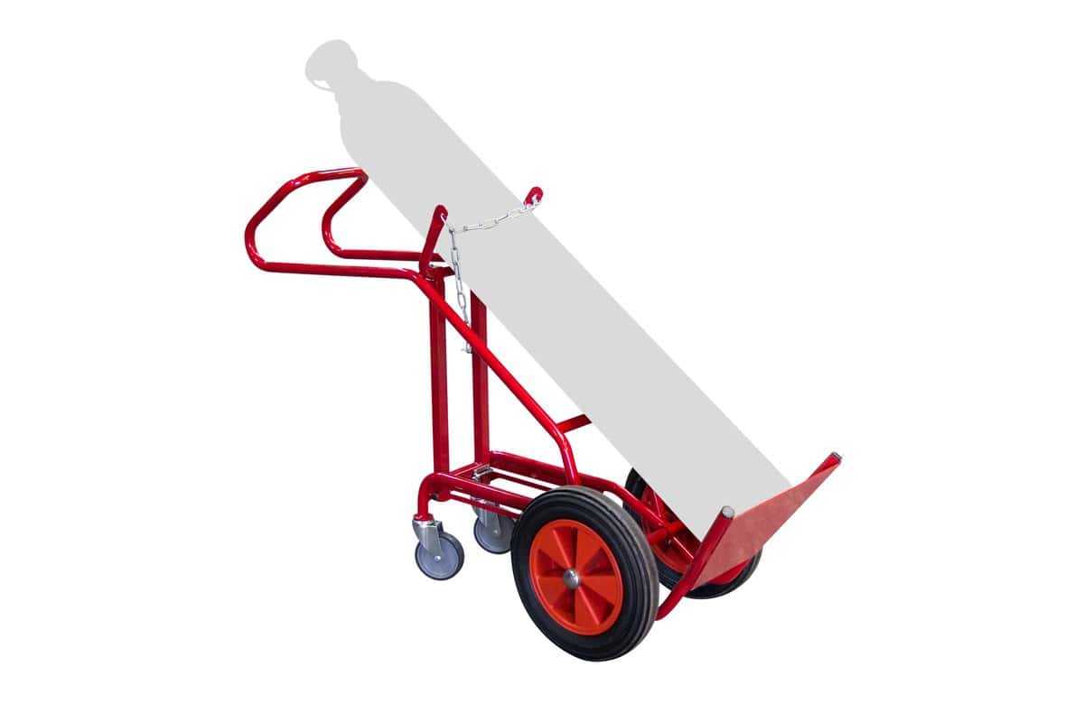 Diable 1 bouteille avec béquille roues CC 250 kg