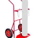 Diable DBA 2 bouteilles sans béquille roues CC 250 kg