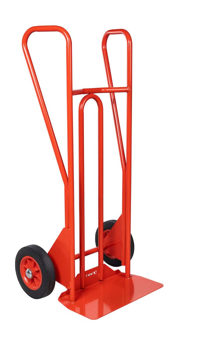 Diable poignées fermées bavette fixe roues CC 250 kg