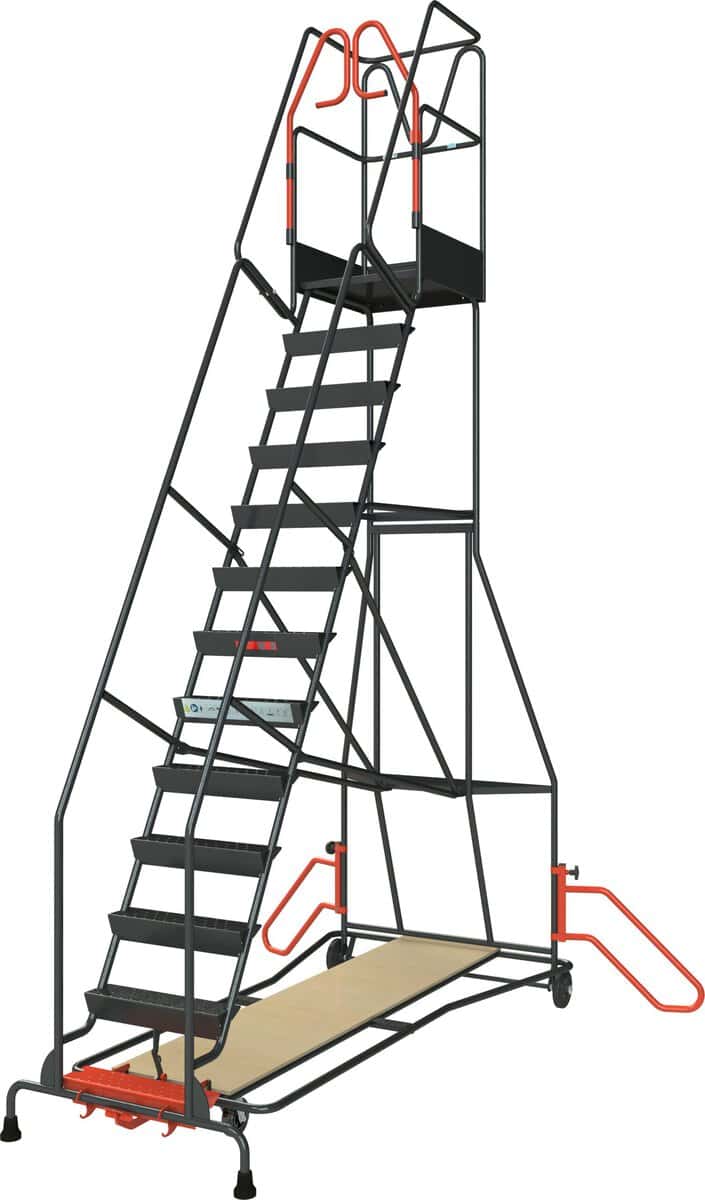 Escabeau à immobilisation automatique, 13 marches, 150 kg