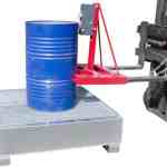 Pince à fût à manipulation verticale, prise latérale, automatique, 500 kg