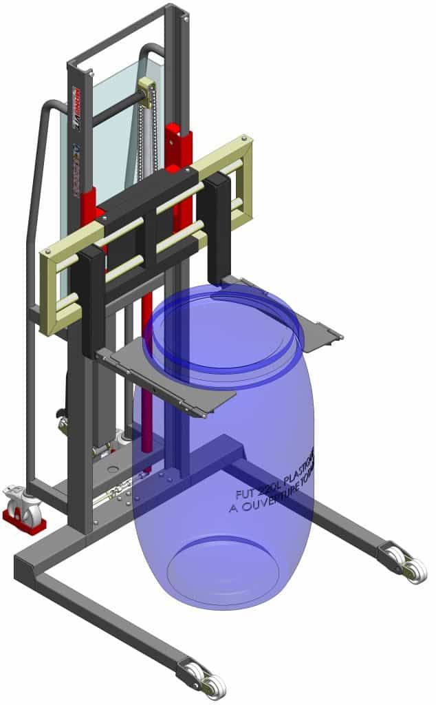 Gerbeur Levfix manuel 600 kg encadrant plaques inclinables