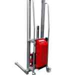 Gerbeur semi électrique 300kg roulettes avant boggies Ø 80mm