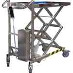 Table élévatrice électrique inox 304 L à vis sans fin, 100 kg