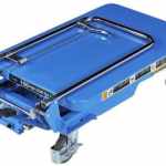 Table élévatrice manuelle Bishamon® simple ciseaux, 150 kg