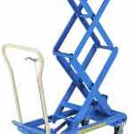 Table élévatrice manuelle Bishamon® double ciseaux, 150 kg