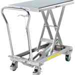 Table élévatrice manuelle inox 304 Bishamon®, 500 kg