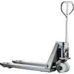 Transpalette manuel inox 304, roues et galets nylon, 2000 kg