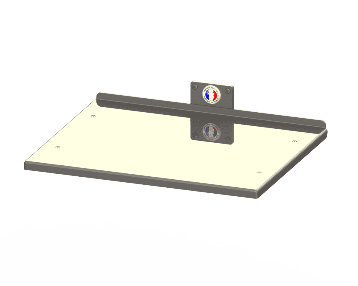 Plateau simple inox pour Moovit et Levfix 300 kg