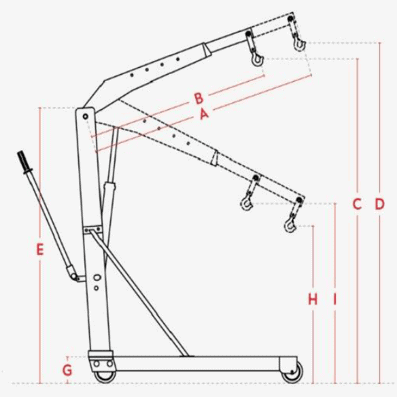 Grue encadrante pliable 1200 kg – Image 5