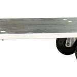 Plateau roulant bois glissnot, 600 x 400 mm, roues NY, 350 kg