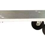 Plateau roulant bois glissnot, 600 x 400 mm, roues CC, 210 kg