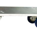 Plateau roulant bois glissnot, 600 x 600 mm, roues NT, 500 kg