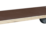 Plateau roulant bois glissnot, 600 x 300 mm, roues TPR, 150 kg