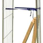 Roll acier zingué, 2 ridelles avec sangle, 660 x 760 mm, 400 kg