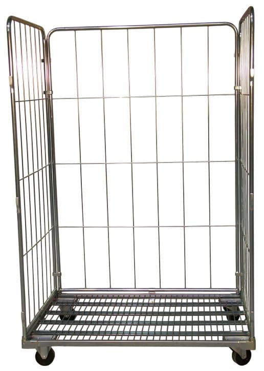 Roll acier zingué, 3 ridelles, 1140 x 760 mm, 400 kg