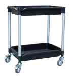 Desserte 2 plateaux bacs, 645 x 410 mm, 180 kg