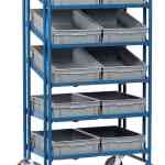 Servante pour bacs 1372 - avec 10 bacs