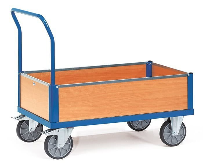 Chariot caisse en bois