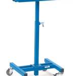 Pupitre d'atelier règlable, pour bacs en plastique