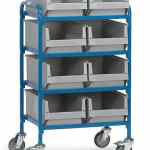 Servante pour bacs 32931 - avec 8 bacs