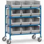 Servante pour bacs 32941 - avec 12 bacs