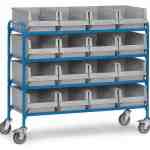 Servante pour bacs 32951 - avec 16 bacs