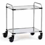 Chariot inox 2 plateaux