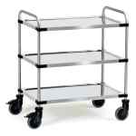 Chariot inox 3 plateaux