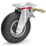 Roue gonflable pivotante avec frein