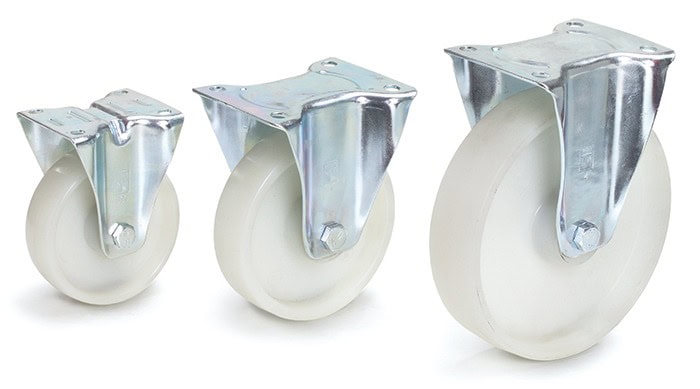 Roue fixe à bandage polyamide