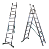Échelle aluminium 2 plans, 5 + 6 échelons, 150 kg