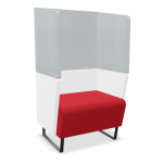 Banquette AMITY 1 place (Blanc/Red/Plata)