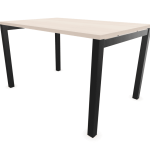 BUREAU SIMPLE OPTIM' (NOIR / ACACIA) 120x80