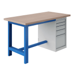 Etabli SI pour Coffre h675 Fixe - Plateau Multiplis bois MH40 l1200 p1000 Départ