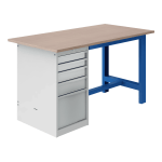 Etabli SI pour Coffre h675 Fixe - Plateau Multiplis bois MH24 l1500 p750 Départ