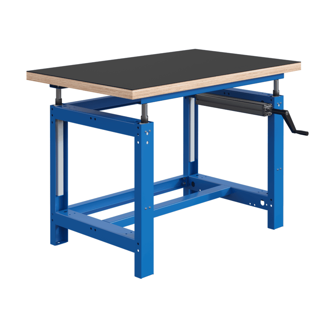Etabli SI Manivelle - Plateau Multiplis caoutchouc CAOUT42 l1000 p750 Départ
