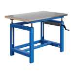 Etabli SI Manivelle - Plateau Multiplis Inox INOX42 l2400 p1000 Départ