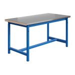 Etabli PTH Crémaillère - Plateau Multiplis Inox INOX42 l2400 p1000