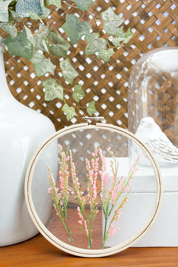 DIY Spring Embroidery Hoop