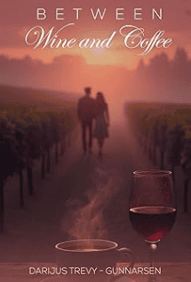 An image containing text, wine glass, alcoholic beverage, drink.