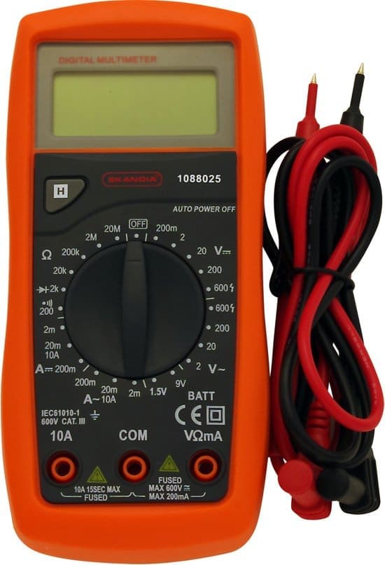 Skandia multimeter digitaal 600V 10A