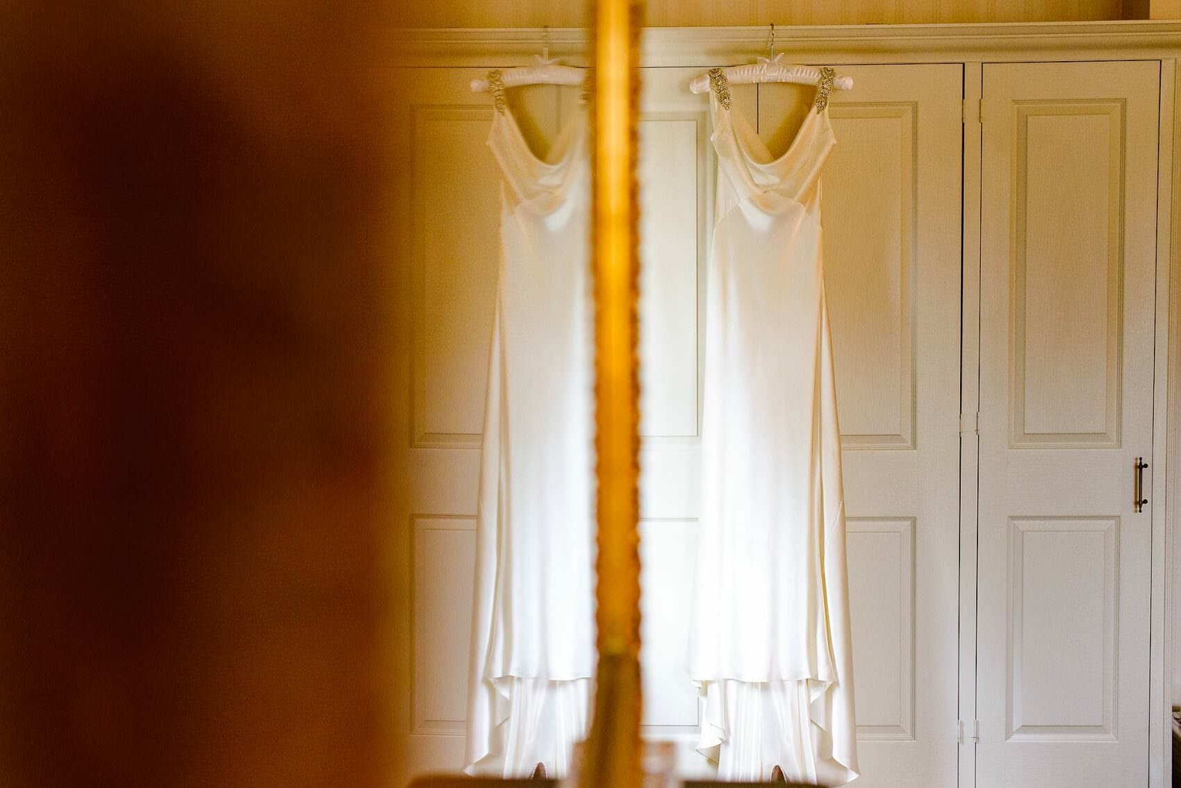 Wedding Dress on Door