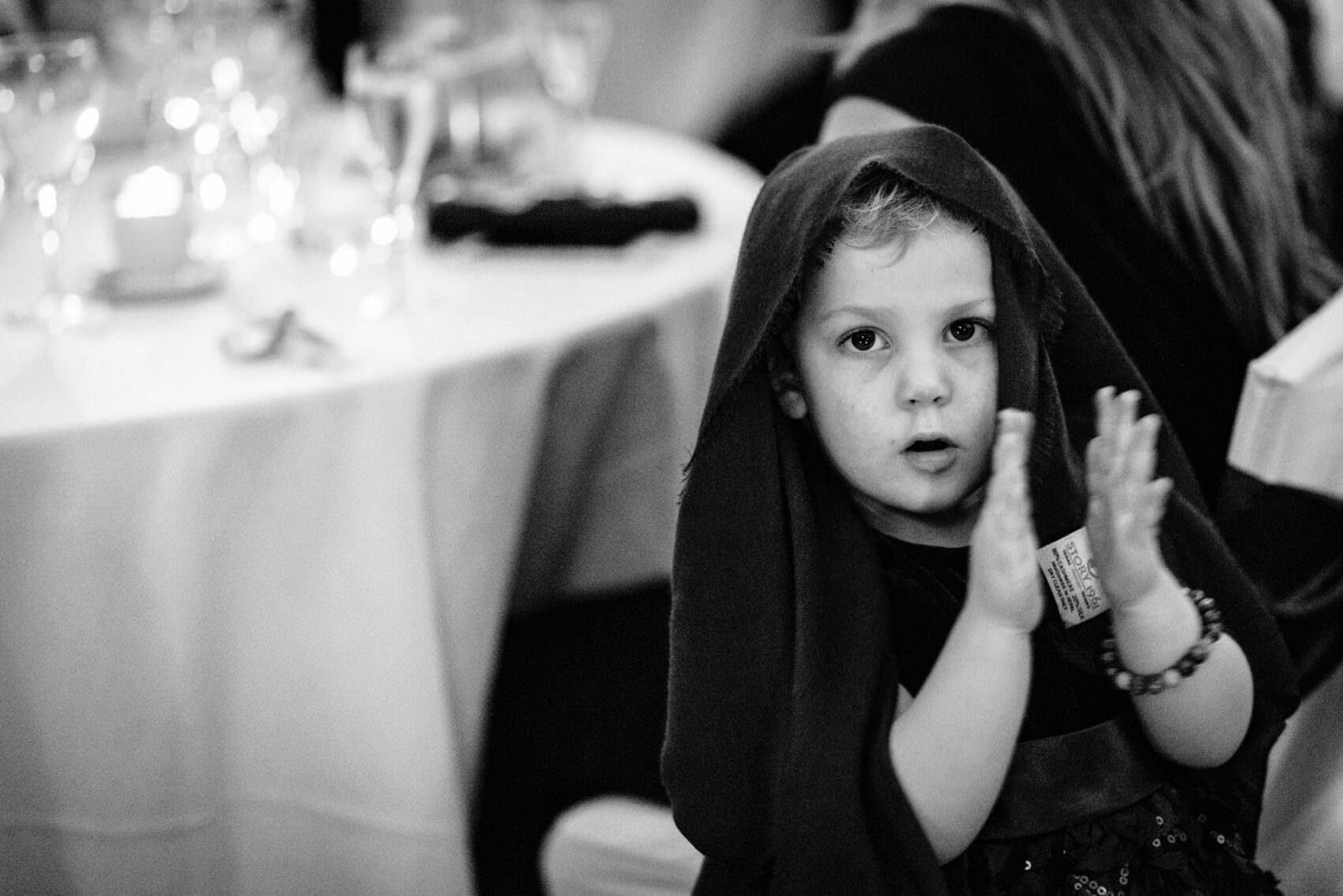 child at Larmer Tree wedding